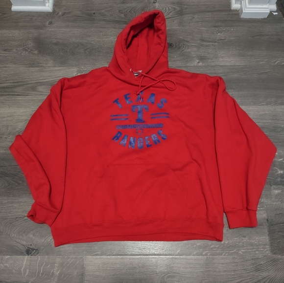 XXL Texas Rangers Baseball MLB Genuine Red Sports Hoodie - Picture 1 of 4